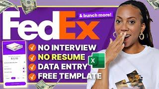 FedEx is Hiring!  |  Get Paid $36.54/hr | Work From Home Job | How to Get a Job with No Experience