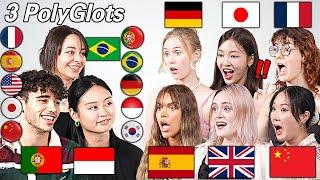 3 Polyglots Suprising People By Speaking Their Languages!! (Guess My Nationality Prank!!!)