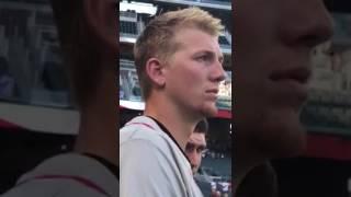 CHOA Spring Classic 2017 - UGA vs Ga Tech - CHOA patient Carley Vogel sings National Anthem