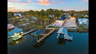 ￼ New Waterfront Home Tour in Panama City Beach, Florida! Boaters Paradise!