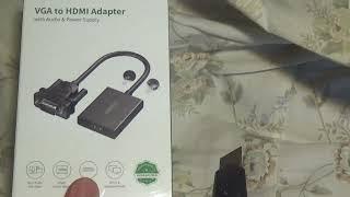 UGreen VGA to HDMI adapter Demo