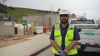 Walsh Construction on site at the Hyperion Water Reclamation Plant