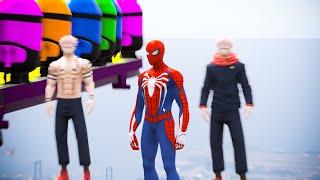 Spiderman Ragdolls falls Jumps Fails Jujutsu Kaisan Gameplay #gta #gta5spidermanragdolls #spiderman