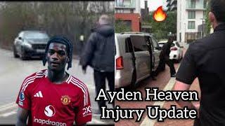 Ayden Heaven injury update , great news from Manchester United insider