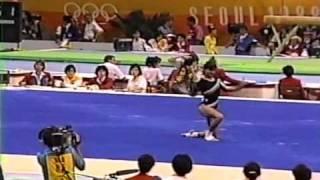 5th T BUL Ivelina Raikova FX - 1988 Olympic Games 9.875