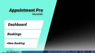 Appointment Pro Part 16 +New Booking