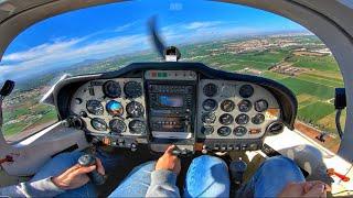 Tecnam P2002 Cockpit View | Landing at Larnaca Intl Runway 04 | GoPro 7 Black & ATC