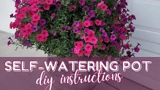Turn any pot into a self-watering pot! Here's the inexpensive way to do it...