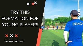 Soccer TRAINING- Coaching the 2-3-1 Formation for Younger Players