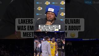 Quincy Olivari was emotional after meeting his favorite player Steph Curry 