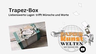 PapierKunstWelten: Trapez-Box mit Produkten von Stampin' Up!