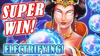 SUPER BIG WIN! NEW Surging Skies Slot - Electrifying Free Games Bonus, My 1st Try at Yaamava Casino!