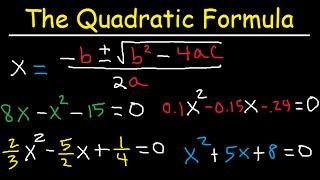 How To Use The Quadratic Formula To Solve Equations