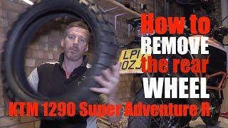 How to remove rear wheel from KTM 1290 Super Adventure R