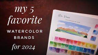 My 5 Favorite Watercolor Brands For 2024