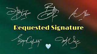 Comment box requested signature| Signature tutorial | Anup calligraphy