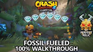 Crash Bandicoot 4 - 100% Walkthrough - Fossil Fueled - All Gems Perfect Relic