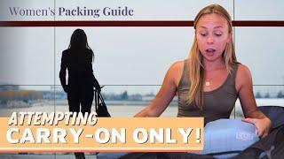 Attempting to Pack in a Carry-On Only (from an over-packer!) ft. @CrosbyGraceTravels