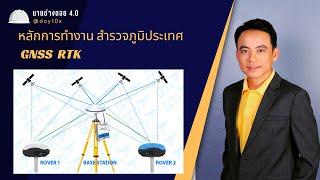 หลักการทำงาน สำรวจภูมิประเทศ GNSS  RTK