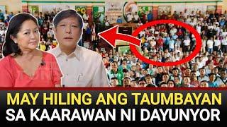 MAY HILING ANG TAUMBAYAN SA KAARAWAN NI DAYUNYOR! | VP SARA TINAWAG NA WALANG PINAG-ARALAN.