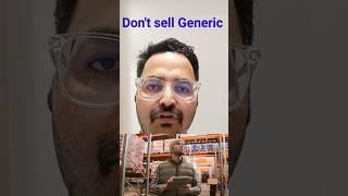 Don't sell Generic products on e-commerce | Drawback of selling generic product| #thebabylonian