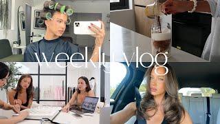 weekly vlog: chill week at home, chats, cut my hair & meetings