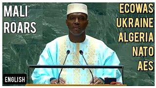 Mali roars at UN with explosive speech touching on AES, ECOWAS, Algeria, NATO, Ukraine, Israel &Gaza