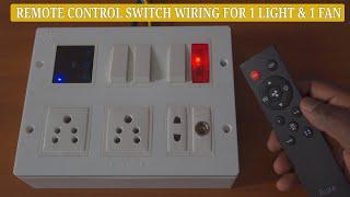 Aura Remote Control Fan Regulator & One Light Remote control switch wiring diagram