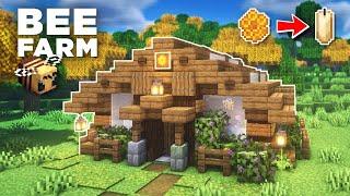 Bee Farm Tutorial | How to make a Honeycomb Farm | Minecraft 1.17