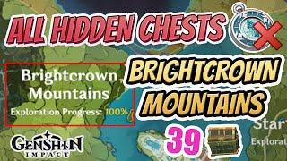 ALL HIDDEN BRIGHTCROWN MOUNTAINS CANYON CHESTS | GET 100% EXPLORATION QUICK! | Genshin Impact