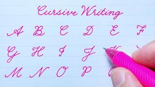 Cursive writing a to z | Cursive abcd | Cursive capital letters abcd | Cursive handwriting practice