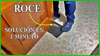 Como solucionar SIN DESMONTAR arrastre de puerta Fácil y rápido| Como quitar roce de puerta