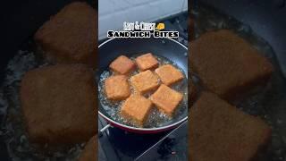 Sandwich Bites #breadrecipe #breadsnacks #cheesy #crispy #friedsnacks #shorts #viralshorts #recipe