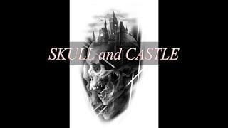 How To Design A Tattoo Using PROCREATE | REALISM SKULL CASTLE TATTOO