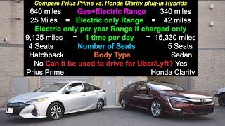 2018 Honda Clarity Plug in Hybrid vs  Touring vs  Prius Prime after 124k miles inspection test drive