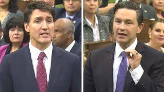 Trudeau and Poilievre debate government priorities and the PM's leadership | QUESTION PERIOD