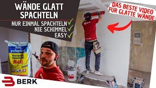 Wände Glatt spachteln im Altbau!!! Nach diesem Video bist du ein Profi!!!