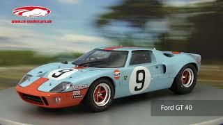 ck-modelcars-video: Ford GT 40 Winner 24h LeMans 1968 CMR