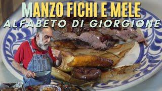 M COME MANZO: ARROSTO CON FICHI E MELE - Alfabeto di Giorgione