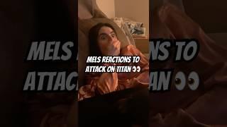 My wife’s reaction to AOT #melsreactions #animereactions #aotreaction #attackontitanreaction #aot