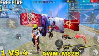 Fast AWM+M82B sniper free fire gameplay