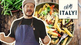 Nudelsalat ohne Mayonnaise – so geht's auf die italienische Art mit Antipasti!