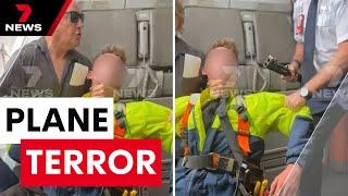 Airline imposter storms plane armed with gun - How a hero passenger took him down | 7NEWS