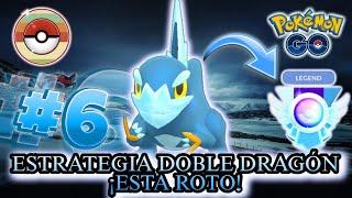 ¡TOP #6 del MUNDO! ESTRATEGIA DOBLE DRAGON EN LA COPA RETRO | PC-1500 | (PVP) #pokemongo