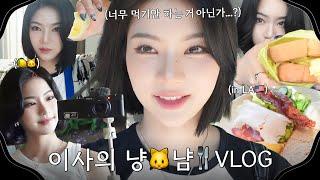 채영이의 Vlog #4 | 너무 먹기만 하는 거 아닌가~? 이사의 냥냠 Vlog