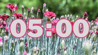 5 Minute Countdown Timer - Calm Piano Music - Relaxing