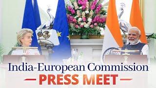 Live: PM Modi and President of the European Commission address press meet at Hyderabad House