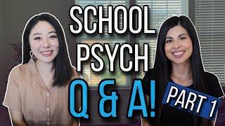 Answering YOUR school psychology questions PART 1 ft. Mrs. School Psych!