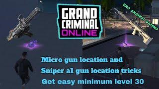 Mini gun location and sniper a1 location in grand criminal online new update 1.2.2 guns locations