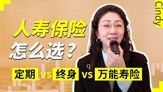 Cindy 保险与年金专栏｜人寿保险懒人包 定期、终身、万能寿险，哪种最适合你？优缺点风险收益全解析｜代理全美顶尖保险理财公司_专精美国年金及寿险_现有保单免费分析 欢迎和我聊聊